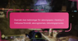 Översikt över belöningar för säsongspass i Destiny 2: Exklusiva föremål, säsongsteman, inlösningsprocess