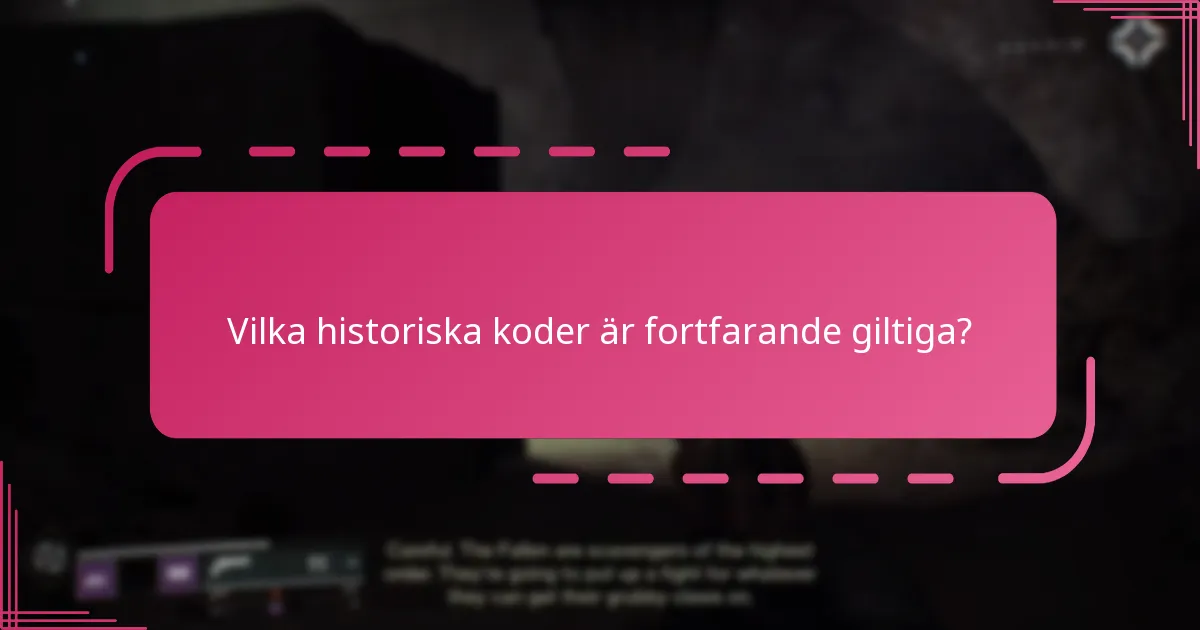Hur man löser in legacy-koder i Destiny 2?